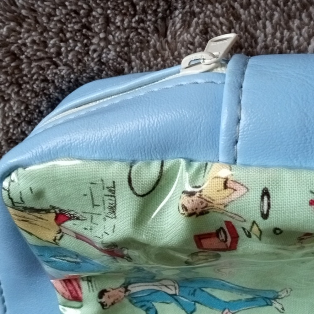 Atenti fifties pastimes zippered pouch for needlework, etc - Picture 2 of 8